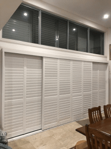 Basswood Shutters in a Dining Room